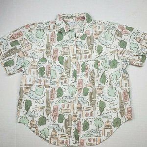 George Men's Casual Button Down Shirt Size Medium